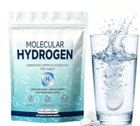 Comprimés d'eau moléculaire hydrogène pour eau potable Soutient l'énergie et la fonction cérébrale (1 boîte)