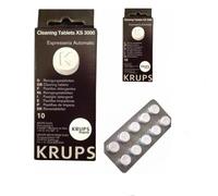 Comprimés détergents Krups Espresseria (dissolvant d'huile), paquet de 10 piè...