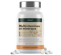 Comprimés multivitaminés - 400 comprimés véganes, 27 vitamines et minéraux, avec complexe de vitamines B, vitamine D, magnésium, potassium et bien plus encore, sans stéarate de magnésium