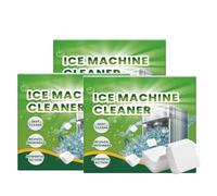 Comprimés nettoyants et détartrants pour machines à glaçons 2025 (12 unités) - Nettoyant sûr pour machines à glaçons automatiques, élimine le calcaire et les odeurs (3 PCS)