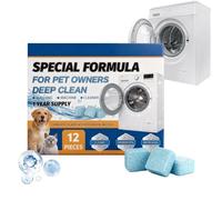 Comprimés Nettoyants Lave-Linge,12 Pastilles Désodorisantes Pour Machine À Laver,Désodorisant pour Lave-linge - pour Buanderie Salle de Bain Douche Appartement Résidence Hôtel
