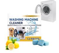 Comprimés Nettoyants Lave-Linge Compatible Fosse Septique, Élimine Odeurs | 12 Comprimés Nettoyants Détartrants Pour Lave-Linge Pour Maison, Eau Dure, Calcaire, Taches Et Résidus