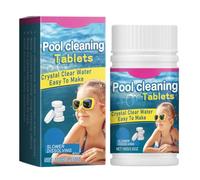 Comprimés nettoyants pour Piscine 100g,Mini Pastilles nettoyantes Piscine Spa,Pastilles d'Entretien à Dissolution Progressive pour Une Eau cristalline,Pastille Piscine,Usage Domestique et Multi-usages