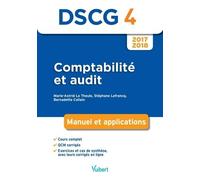 Comptabilité Et Audit Dscg 4 - Manuel Et Applications - Edition 2017-2018