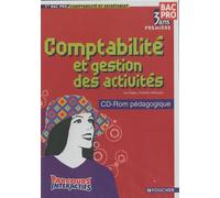 Comptabilité et gestion des activités 1e Bac Pro 3 ans comptabilité et secrétariat: CD-ROM pédagogique