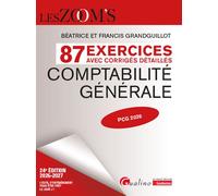 Comptabilité générale - 87 exercices avec corrigés détaillés Pcg 2026 - Francis Grandguillot - Gualino Eds - broché - Manuel
