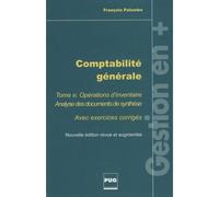 Comptabilite generale - tome 3 operations d'inventaire Opérations d'inventaire. Avec exercices corrigés - François Palumbo - Presses Universitaires Grenoble - broché - Etude