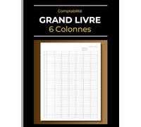 Comptabilité - Grand Livre Général 6 Colonnes: Recettes & Dépenses - Revenus & Achats - Débits & Crédits - Entrées & Sorties Banque - Compte | ... | 120 Pages | 21.6 x 27.9 cm