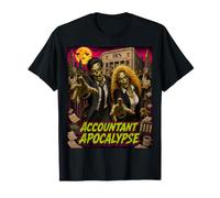 Comptable Apocalypse Zombie Horde Attack CPA Audit Humour T-Shirt