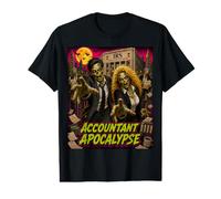 Comptable Apocalypse Zombie Horde Attack CPA Audit Humour T-Shirt Graphique avec Valeur