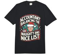 Comptable Balancing The Naughty and Nice List Chrismas Comfort Colors Adult Heavyweight T-Shirt