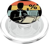 Comptable comptables comptabilité compta Retro PopSockets PopGrip pour MagSafe