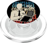 Comptable comptables comptabilité compta Retro PopSockets PopGrip pour MagSafe