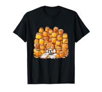 Comptable Mignon Ours Miel avec bocaux Saison fiscale T-Shirt