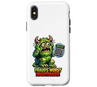 Comptable Monstre du Pire Cauchemar de fraude Coque pour iPhone X/XS