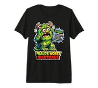 Comptable Monstre du Pire Cauchemar de fraude T-Shirt Haut de Gamme