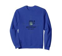 Comptable Off Duty Funny Finance Profession Humour Sweatshirt, Unisexe pour Adultes, Bleu Royal, S