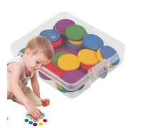 Comptage des manipulations, marqueurs de Bingo Chips - Délai de mathématiques en bois 50 pièces | L'enseignement scolaire fournit un jouet de développement cérébral pour les activités éducatives