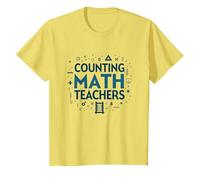 Comptage des mathématiques Appréciation des Enseignants mathématiques Symboles mathématiques T-Shirt, Enfant, Citron, 2 Ans