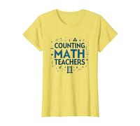 Comptage des mathématiques Appréciation des Enseignants mathématiques Symboles mathématiques T-Shirt, Femme, Citron, S
