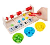 Comptage des perles, abaque numérique | Jouets de comptage d'apprentissage préscolaire - Jouets en bois de la maternelle des blocs de l'enfant, jeux de tri de couleurs pendant plus de