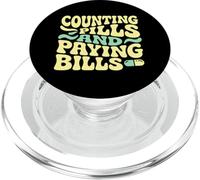 Comptage des pilules et paiement des factures Tâches de Technicien en Pharmacie PopSockets PopGrip pour MagSafe