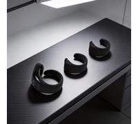 Comptage intelligent pour bague avec affichage numérique, rappel et compteur de temps compatibles Bluetooth, matériau ABS portable pour le fitness et un usage quotidien (noir)