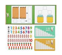 Comptage mathématique magnétique, jeux de comptage par addition et soustraction,Manipulations mathématiques d'addition et de soustraction - Ensemble de cadres magnétiques pour fournitures pour enseign