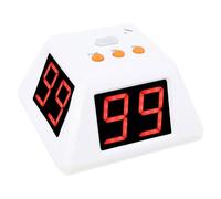 Compte à rebours 4 côtés, minuterie d'échecs et de cartes, affichage 2 chiffres 4 pouces, minuterie de tournoi de poker, compte à rebours de cuisine commerciale avec affichage LED clair(White)