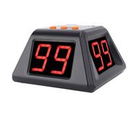 Compte à rebours 4 côtés, minuterie d'échecs et de cartes, affichage 2 chiffres 4 pouces, minuterie de tournoi de poker, compte à rebours de cuisine commerciale avec affichage LED clair(Black)