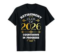 Compte à rebours Amusant pour Professeur de Retraite de 2026 T-Shirt