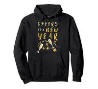 Compte À Rebours an Vive Une Nouvelle Année Bonne Année Sweat à Capuche, Unisexe pour Adultes, Noir, M