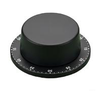 Compte à rebours avec boîtier en acier inoxydable et base magnétique pour réfrigérateur ou micro-ondes avec alarme sonore de 70 dB (chapeau argenté)