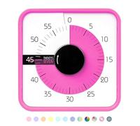 Compte à rebours de 19,1 cm ; minuterie visuelle de 60 Minutes et 1 Heure - Outil pédagogique en Salle de Classe, réunion de Bureau, Horloge de Compte à rebours mécanique pour Enfants, Gestion du