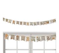 Compte à rebours de bannière artisanale de vacances, cartes d'étude de célébration, cartes de la semaine sainte de l'histoire de Pâques avec motif décoratif, accessoire d'affichage de porte de porche,