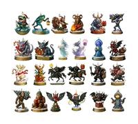 Compte à Rebours de Décorations de Noël,Jouet en Acrylique 2D Plat,Pendentif De Calendriers Mystère Mignons | Pour Adolescents Adultes Famille Vacances Salle De Classe Bureau Mur