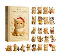 Compte à rebours de l'Avent 2025 pour amoureux des chats, arbre acrylique 2D, calendrier compte à rebours 24 jours chat mignon, pour maison, famille, adultes, enfants, fêtes