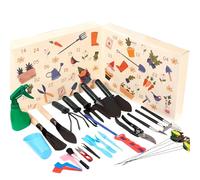 Compte À Rebours De L'Avent - Ensemble De Jardin De Noël avec Gants | Calendrier Outils Transplantation - pour Arrosage Plantation Extérieur Cour Allée Arrière-Cour Ferme Patio Fête