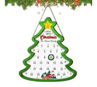 Compte à Rebours de Noël - 2025 Décoration Maison En Bois - Panneau En Bois De 25 Jours Compte À Rebours Pour Noël Décoration - pour Mur Porte Chambre Salon Bureau Salle de ppartement Dortoir