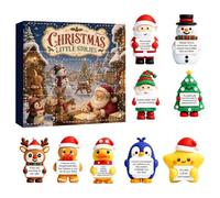 Compte à rebours de Noël - 9 pièces - Figurines de collection - Décorations | Compte à rebours de vacances pour maison, table, bureau, chambre, étagère, lieu de travail, dortoir, compte à rebours de Noël