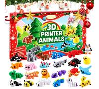Compte À Rebours De Noël Animaux Fidget 24 Pièces De Mini Fidgets Mignons