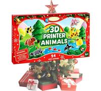 Compte à rebours de Noël Animaux Imprimés en 3D 24 Pièces De Mini Fidgets