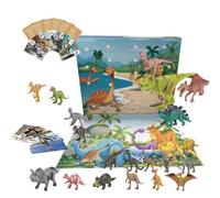 Compte à rebours de Noël Boîte Éducative Colorée Dinosaure sur 24 Jours | Calendrier Créatif de Noël 24 Jours Pour Ados Garçons Filles Halloween