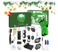 Compte à rebours de Noël - Calendrier cadeau de golf de 33 cm, ensemble de balles de golf, outils de tees créatifs pour le sport, les vacances surprise | Idéal pour les hommes, les papas, les amis