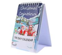 Compte à rebours de Noël, Calendrier de l'avant Noël 2025, 100 jours Déchirure du bureau bureau Calendrier 6, 5x3, 9 pouces pour l'école à domicile,