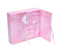 Compte à rebours de Noël - Calendrier de l'Avent créatif rechargeable - 24 jours - Calendrier pliable rose - Pour adultes et - Décoration de Noël pour remplir votre propre cadeau