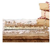 Compte à Rebours de Noël - Calendrier en Bois Pour Compter les Jours Jusqu'à Noël | Décoration Artisanale Détaillée en Bois pour Étagère,Bureau Appui de Fenêtre Étagère Manteau Fête