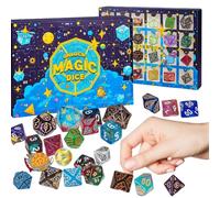 Compte à Rebours de Noël,Compte à Rebours de Noël avec pour 24 jours - Polyhydrique, Pour Jeux De Rôle De Table Pendant La Saison Des Fêtes Comme Cadeaux Pour Les Chaussettes