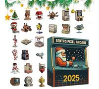 Compte À Rebours De Noël | Décoration En Acrylique 2D | Figurines du Père Noël pour Compte à Rebours de 24 Jours,Pour Adultes Adolescents Fêtes De Toutes Les Saisons Halloween Thanksgiving Pâques