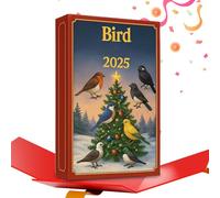 Compte à rebours de Noël - Jouet décoratif 24 jours - Compte à rebours jusqu'à Noël - Calendrier d'oiseaux - Pour la maison, les vacances, la salle de classe, le bureau, l'arbre mural
